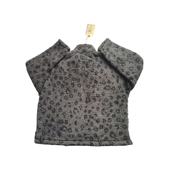 True Craft Women’s 1/4 Zip Fleece Sweater Size 3X - Leopard Print Winter Wear - Picture 2 of 6